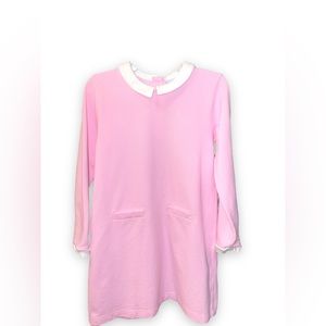 bella bliss long sleeve cotton pique pale pink dress size 5